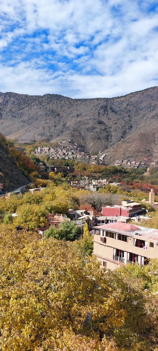 Imlil village panorama